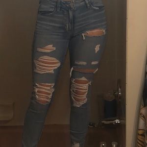 Ripped Jeans American Eagle High Rise